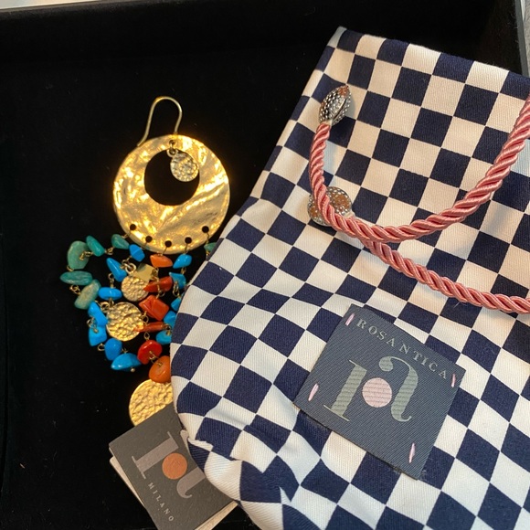 Rosantica Milano Women's Gold Boho Drop Earrings - Picture 1 of 3